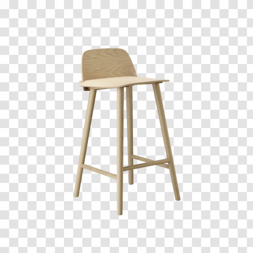 Bar Stool Muuto Chair Seat - Wooden Small Transparent PNG