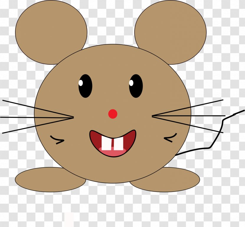 Rat Computer Mouse Whiskers Clip Art - Muroidea Transparent PNG