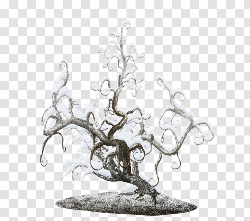 Twig Tree Snow Pine Transparent PNG