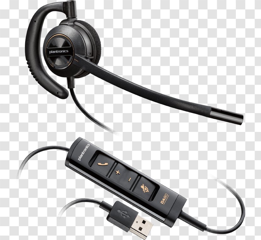Plantronics EncorePro HW540 HW530 Customer Service Headset - Audio Equipment - 478 Stereo USB Transparent PNG