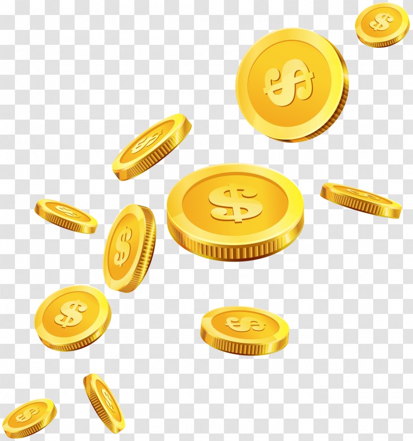 Gold Coin Money Clip Art - Tree - Coins Transparent PNG