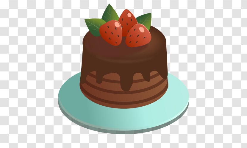 Cartoon Birthday Cake - Ganache - Sachertorte Kuchen Transparent PNG