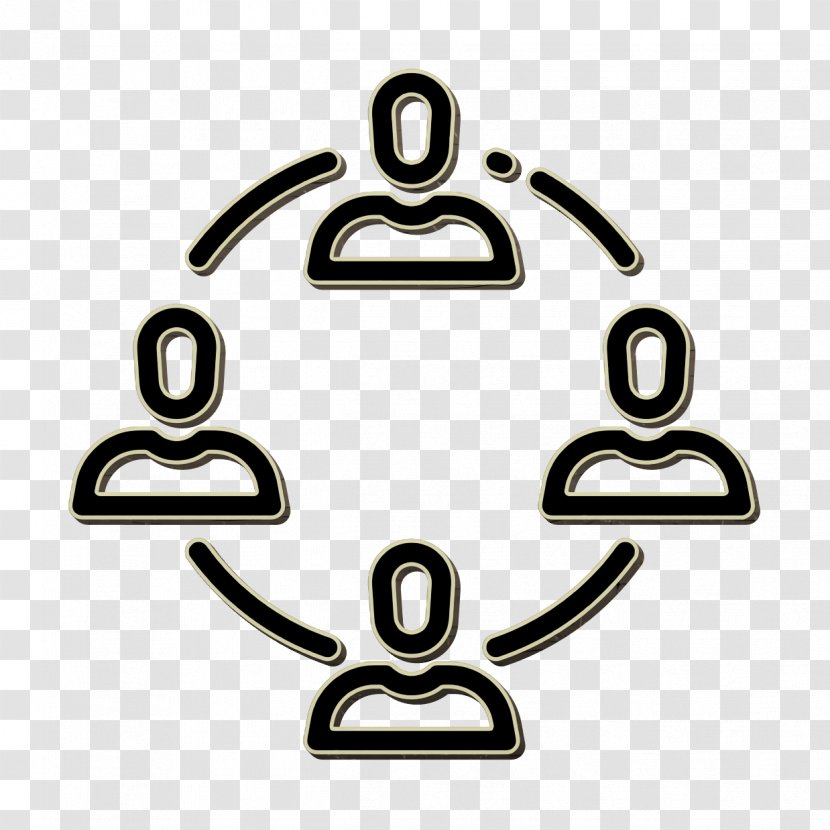 Business Management Icon Teamwork - Symbol - Metal Logo Transparent PNG