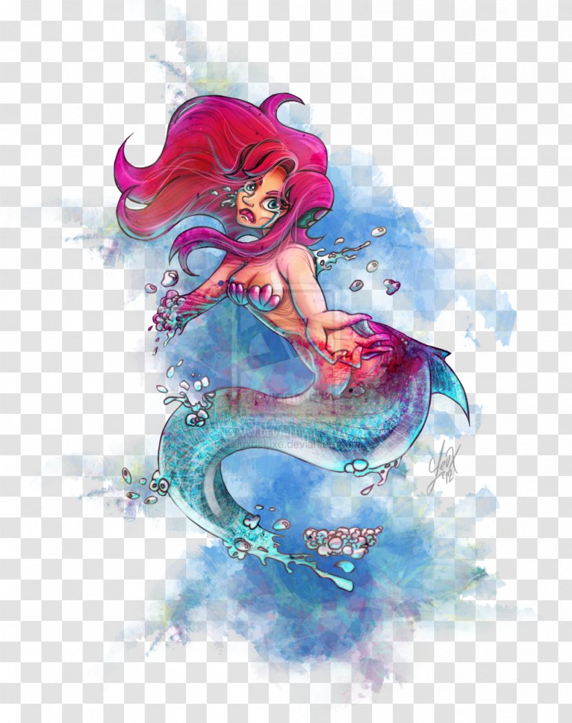 Ariel Mermaid Horror Fairy Siren - Heart Transparent PNG