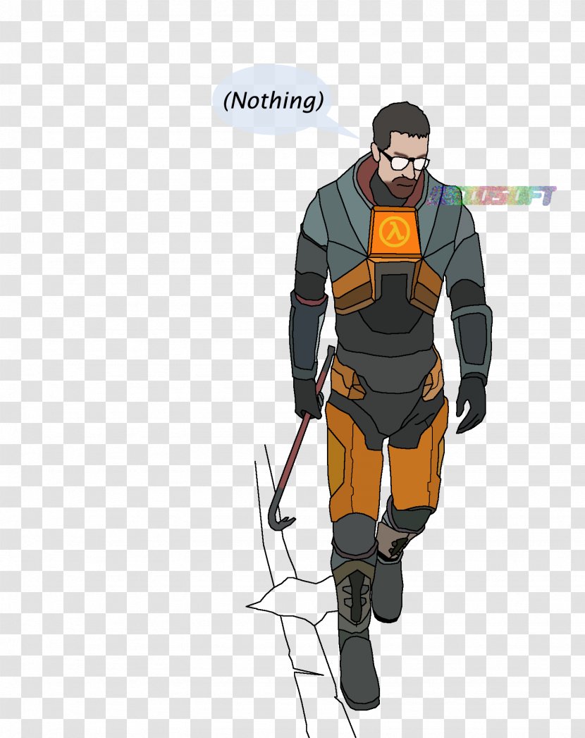 Half-Life 2 Gordon Freeman Drawing - Adventurer - Half Life Transparent PNG