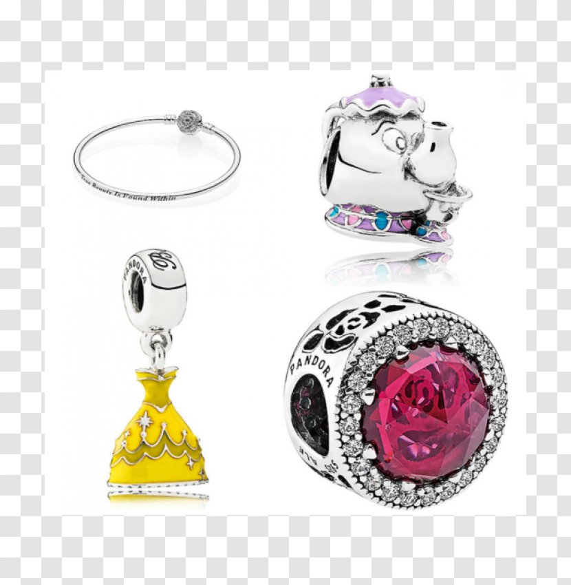Belle Beast Pandora Charm Bracelet Jewellery - Locket Transparent PNG