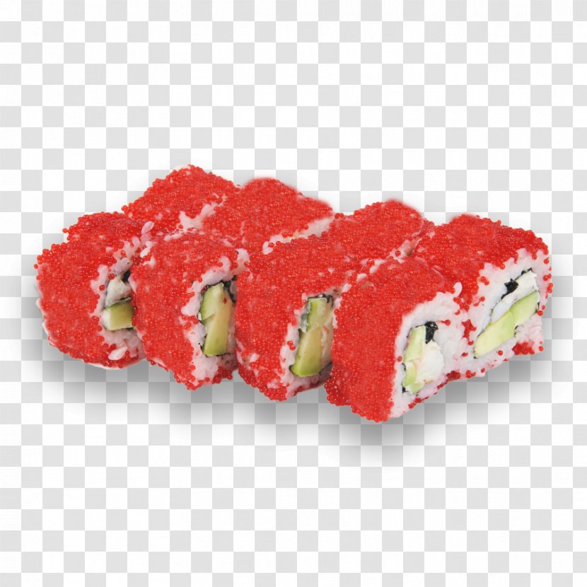 California Roll Strawberry Turkish Delight Cuisine - Strawberries - Sushi Rolls Transparent PNG