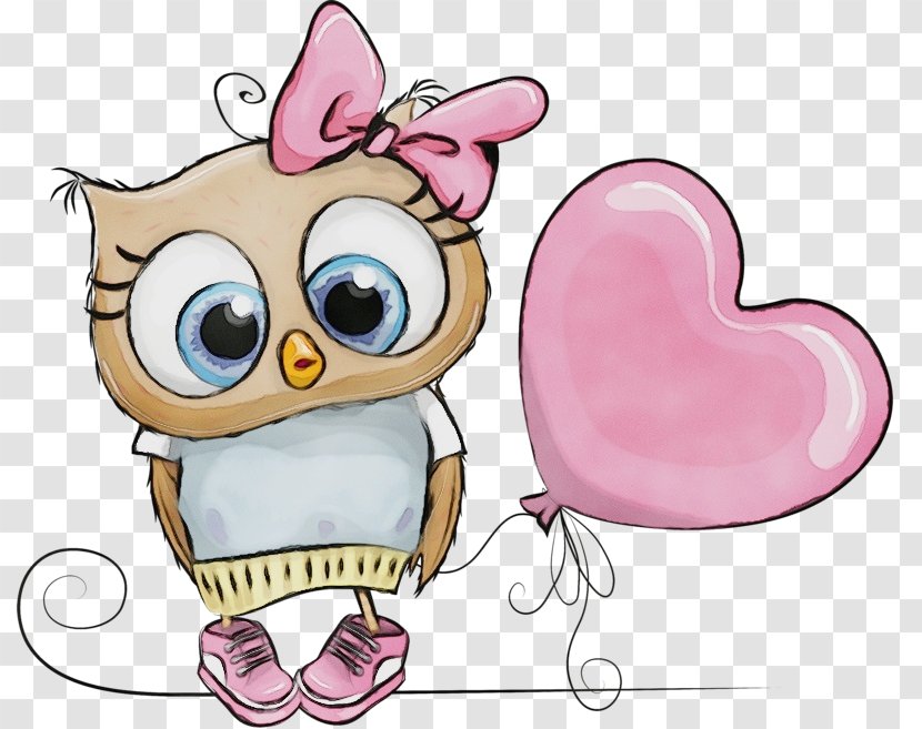 Love Background Heart - Animated Cartoon - Bird Of Prey Transparent PNG