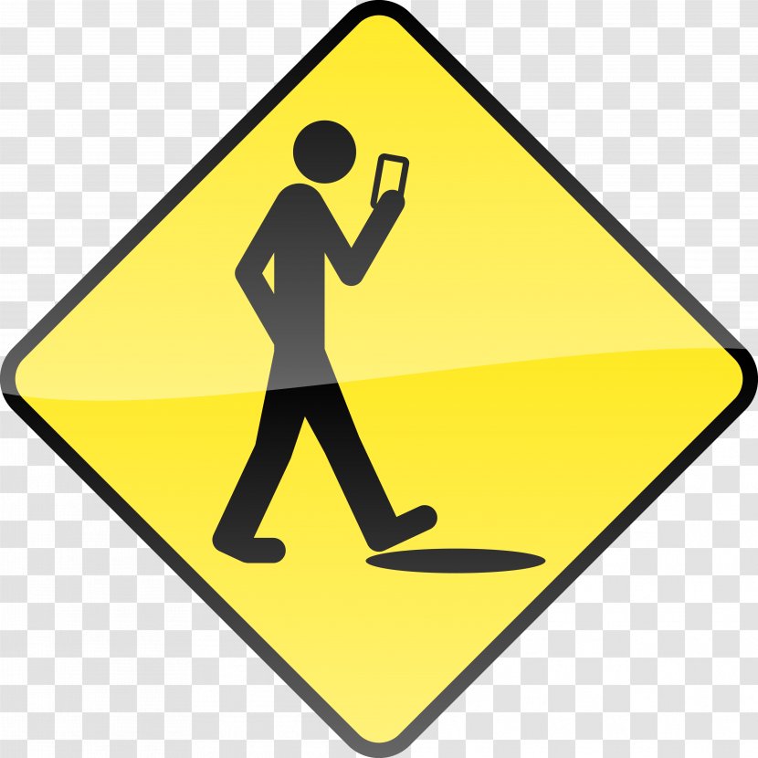 Smartphone Stupidity Telephone Email - Area - Walk At The Phone Transparent PNG