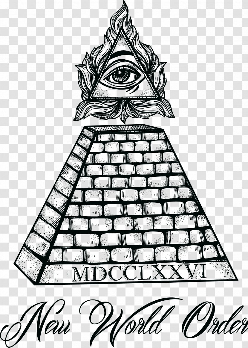 The Book Of Earl Drawing Eye Providence Illustration - Visual Arts - Hand-painted Creative Pyramid Transparent PNG