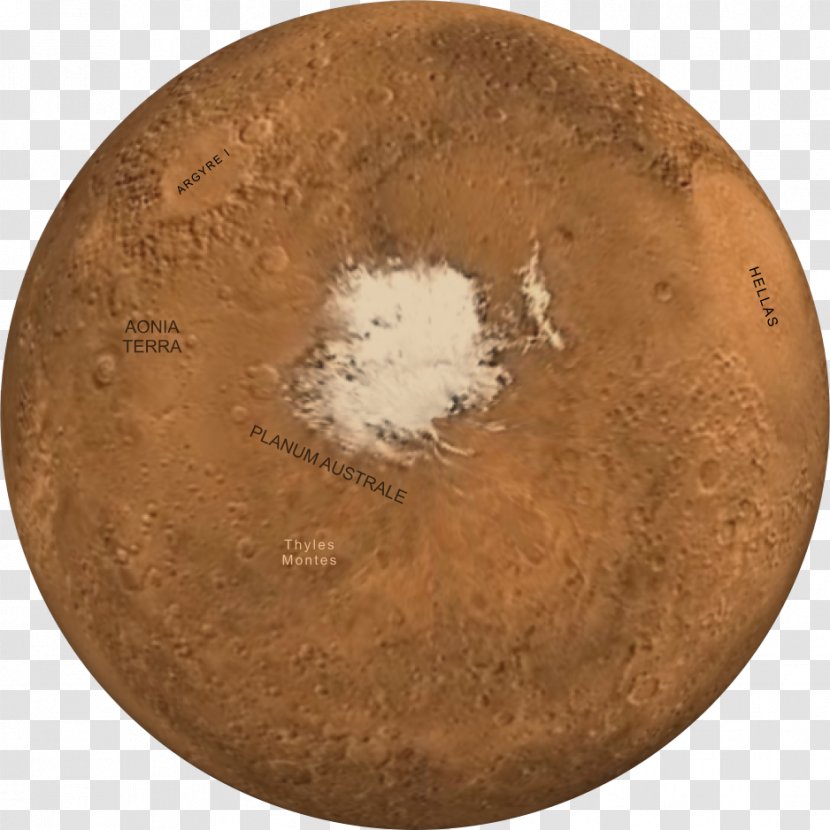 Polar Regions Of Earth Geographical Pole Mars - Martian Transparent PNG