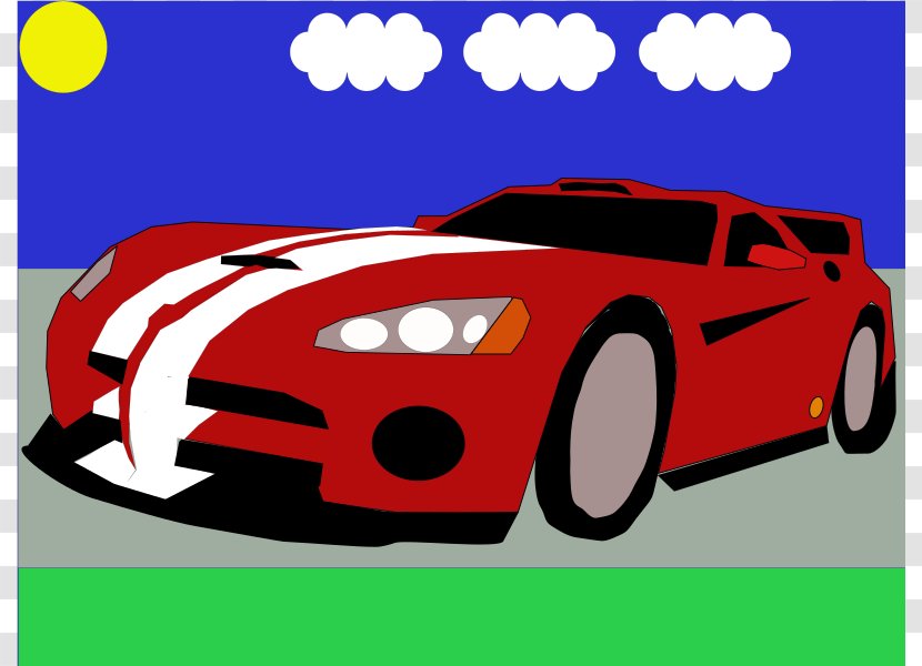Car Dodge Viper Clip Art: Transportation Art - Drawing - Cliparts Transparent PNG