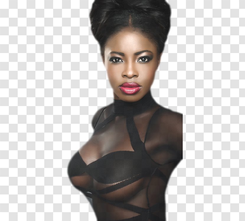 Beauty Woman Black Model Hair Coloring - Silhouette Transparent PNG