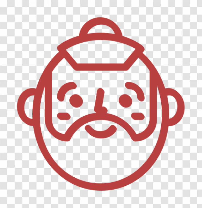 Happy People Outline Icon Man Icon Beard Icon Transparent PNG
