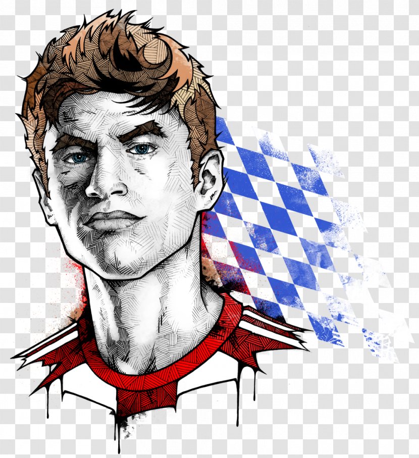 Thomas Müller FC Bayern Munich Germany Drawing - Portrait - Mueller Transparent PNG