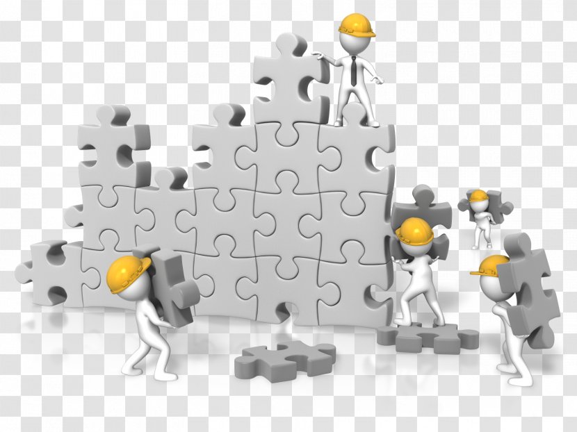 Jigsaw Puzzles Team Clip Art Construction - Teamwork - Puzzle Transparent PNG
