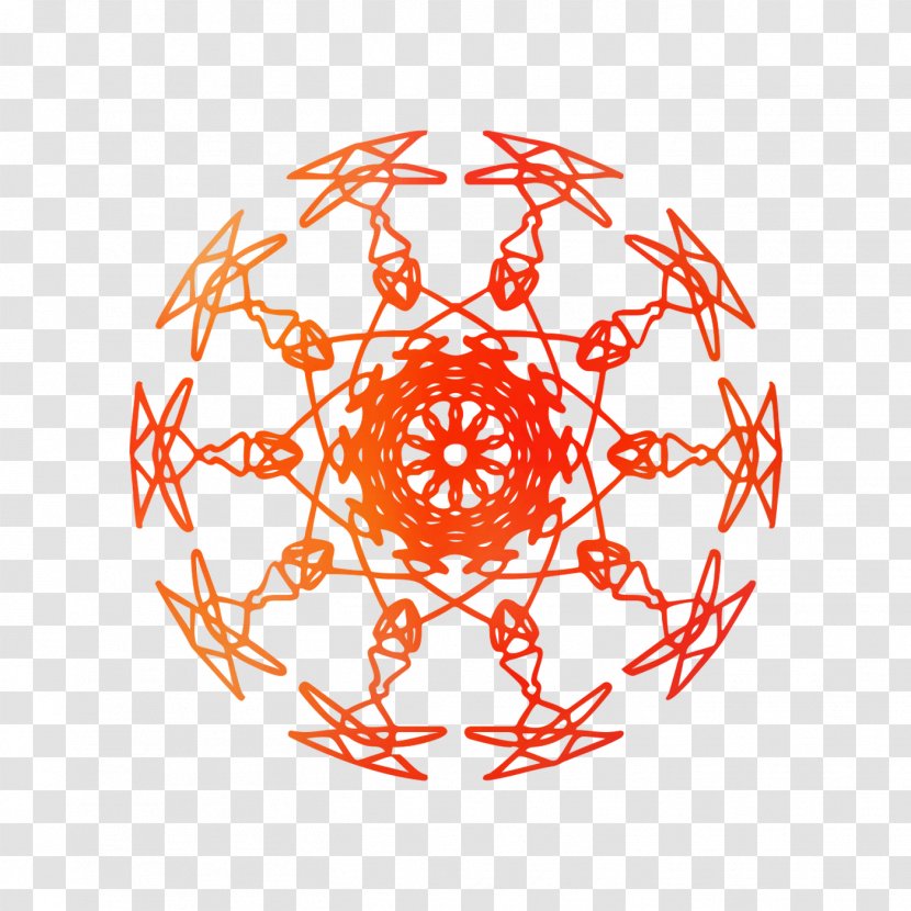 Pattern Symmetry Point Product Circle - Red Transparent PNG