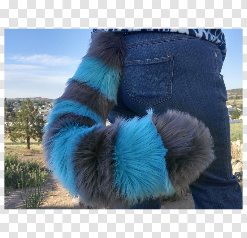Cheshire Cat Tail Kitten Ear - Electric Blue - Buckle-free Transparent PNG
