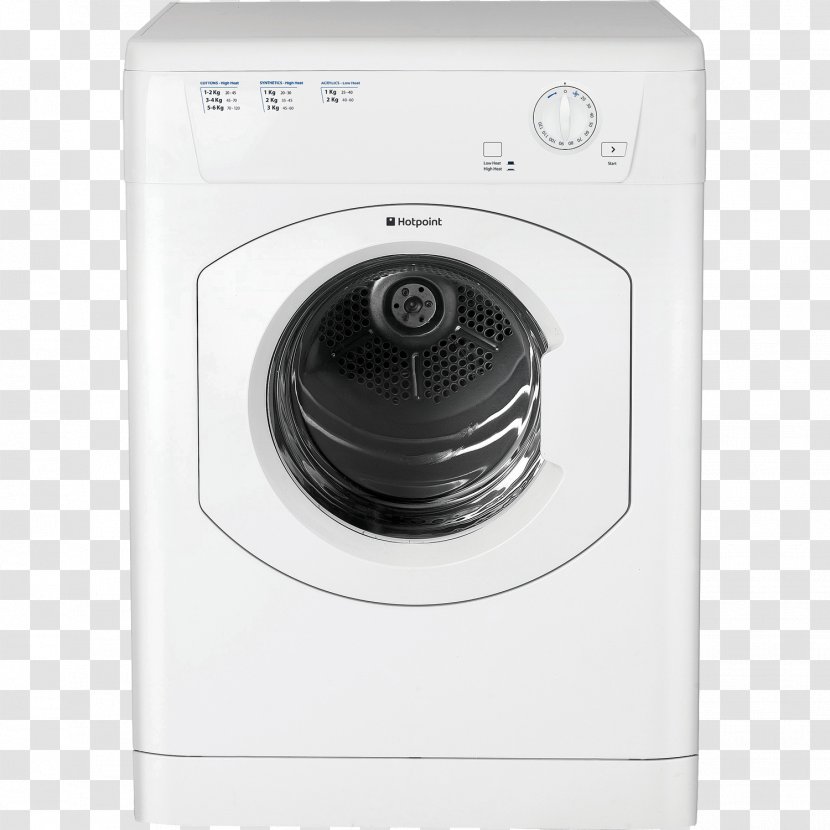 Hotpoint Freestanding Vented Tumble Dryer Clothes Home Appliance Aquarius TVM570 - White Knight C86a7b Transparent PNG