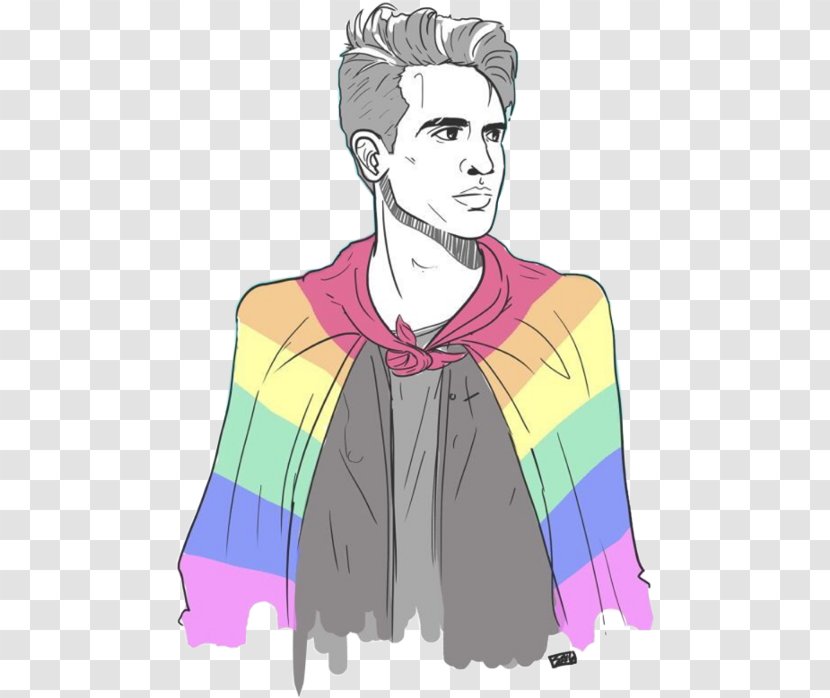 Brendon Urie Panic! At The Disco Fan Art Musician - Flower - Watercolor Transparent PNG