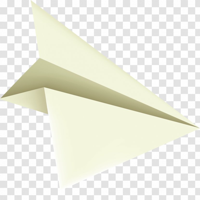 Airplane Paper Plane - Art - Yellow Simple Decoration Pattern Transparent PNG