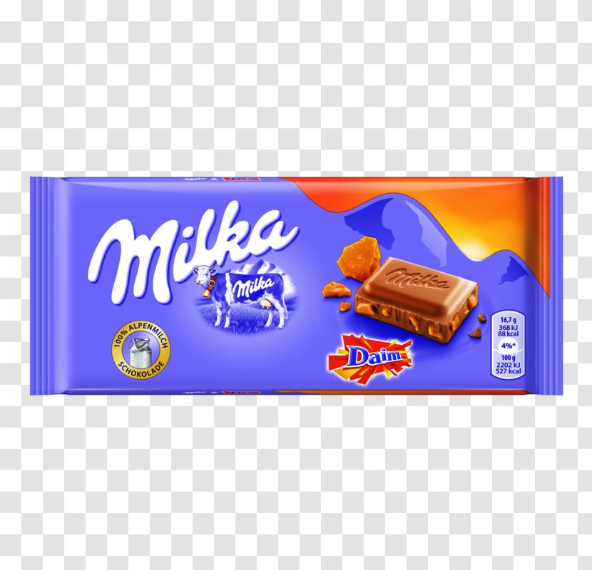 Milka Chocolate Bar White Hazelnut - Milk Transparent PNG