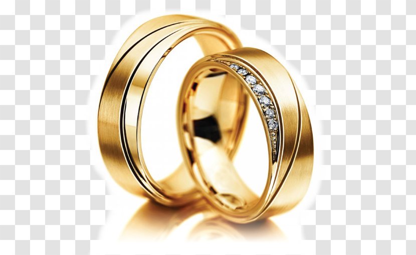 Wedding Ring Jewellery Silver Gold - Diamond Transparent PNG
