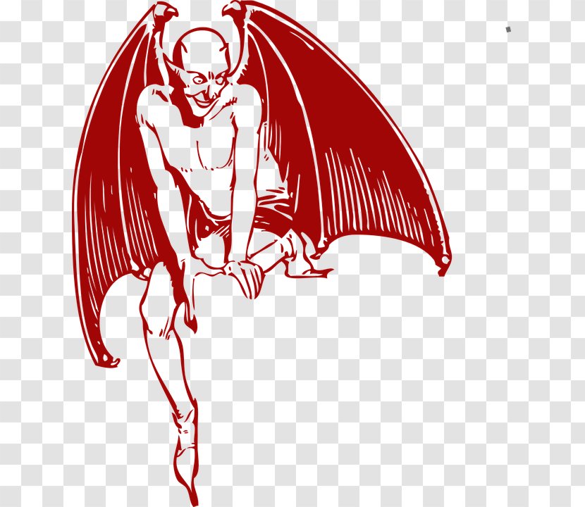 Clip Art Devil Vector Graphics Satan Demon - Neck Transparent PNG