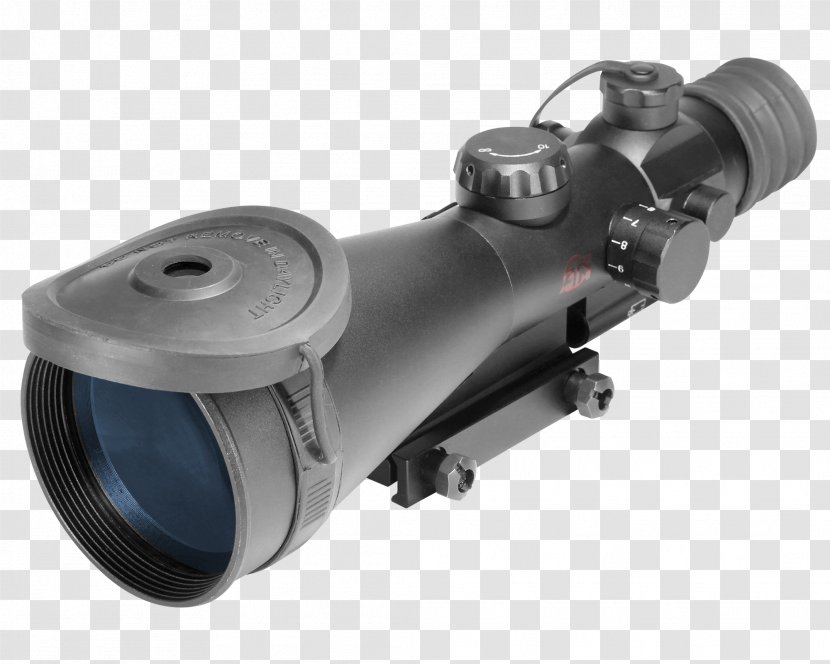 Night Vision Device Telescopic Sight American Technologies Network Corporation Weapon - Silhouette - Optics Transparent PNG