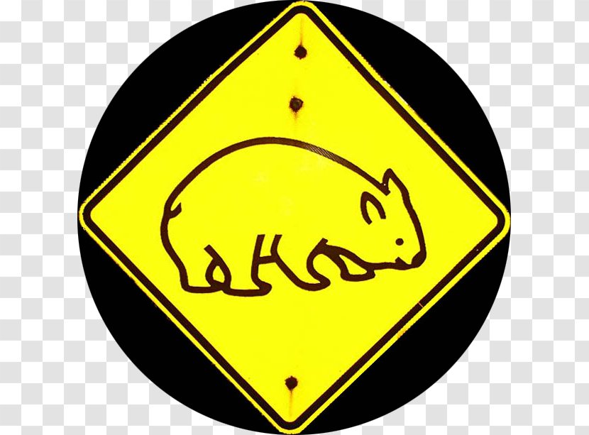 Wombat Koala Traffic Sign Road Warning Transparent PNG