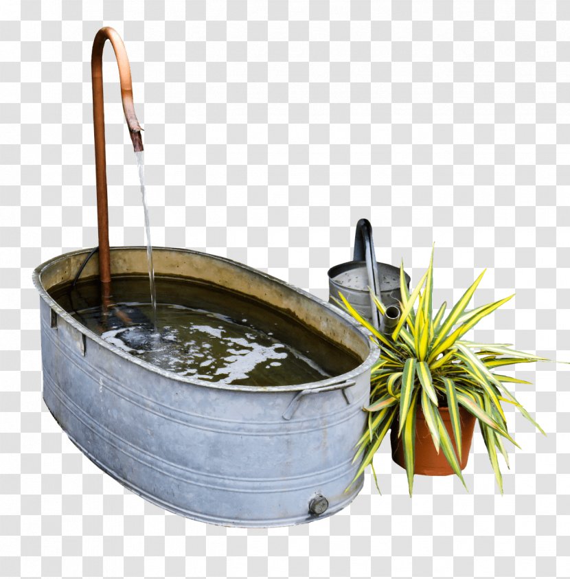Watering Cans Bucket Garden Water Feature - Fountain - GARDEN Transparent PNG