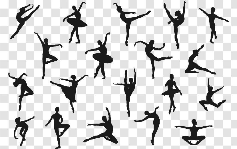 Ballet Dancer Silhouette - Tree - Vector Dance Silhouettes Transparent PNG