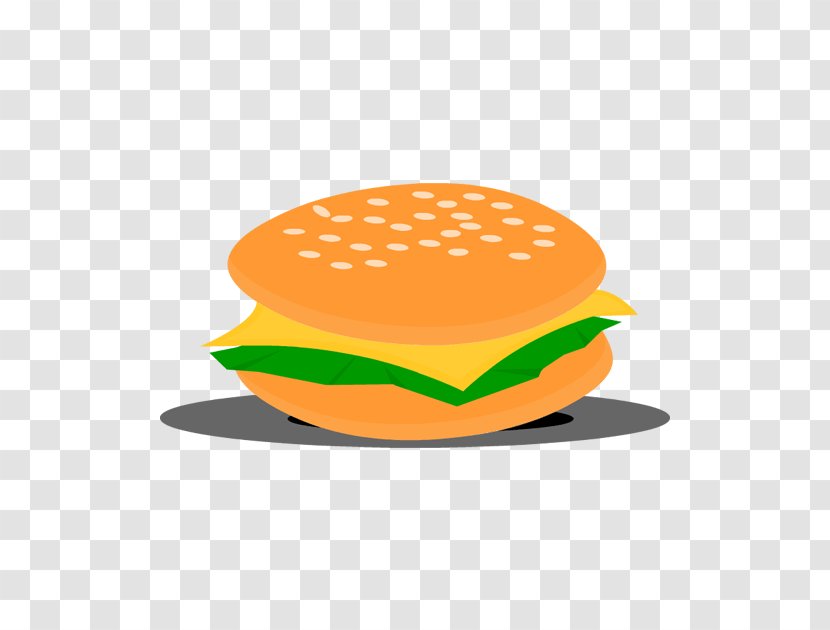 Cheeseburger Hamburger Bun Hot Dog Clip Art - Orange Transparent PNG
