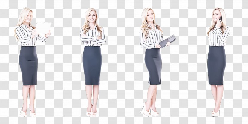 Clothing Pencil Skirt Fashion Waist Sleeve - Jeans - Blouse Trousers Transparent PNG