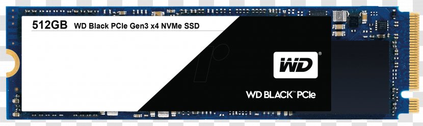 NVM Express Solid-state Drive SSD WD Black NVMe M.2 PCIe Gen3 X4 2280 - Computer Accessory - Technology Transparent PNG