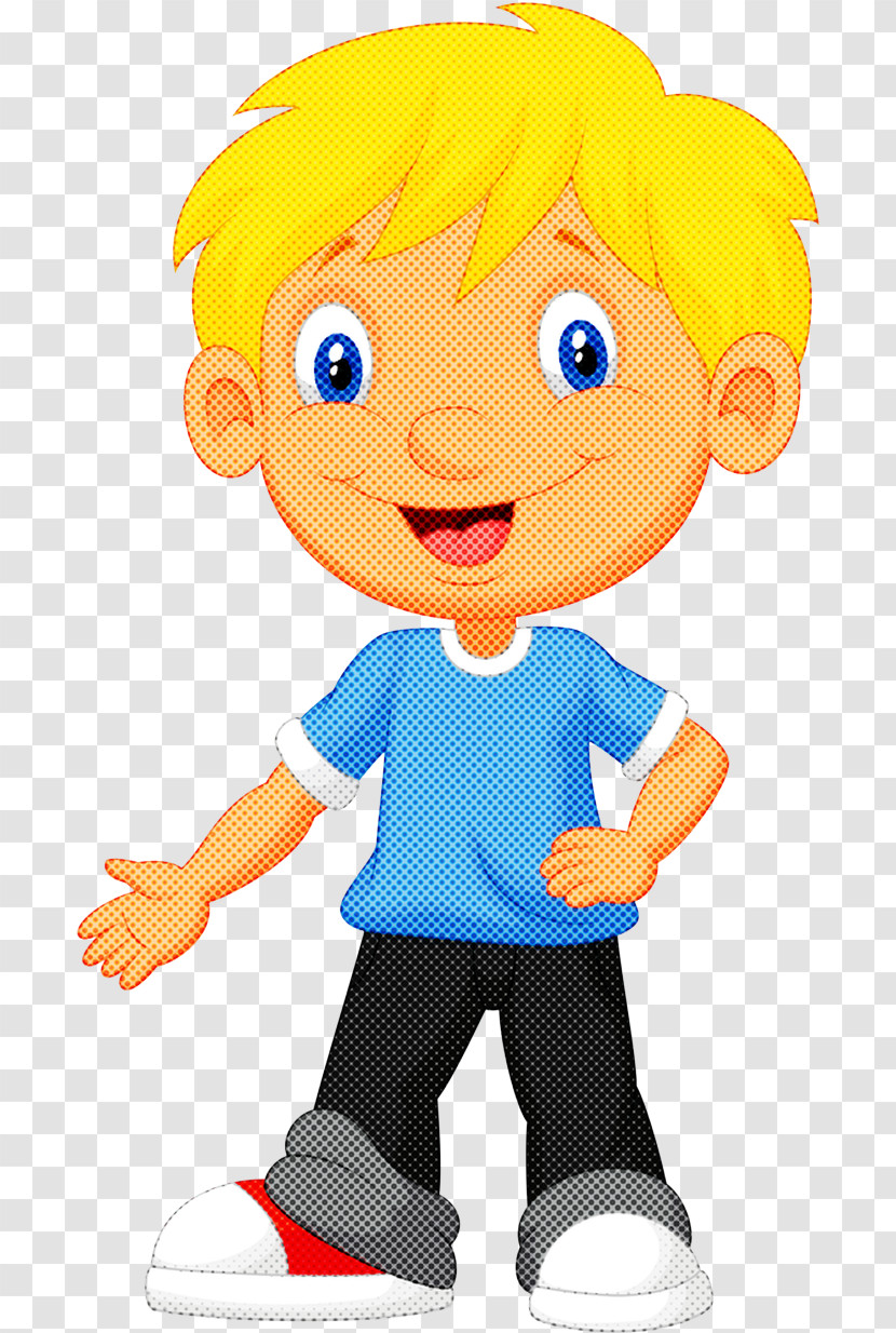 Cartoon Child Pleased Gesture Transparent PNG