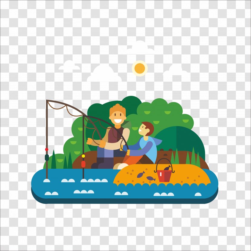 Adobe Illustrator Illustration - Grass - Flat Fishing Transparent PNG