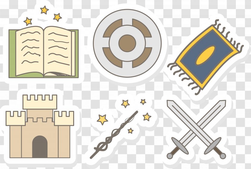 Fairy Tale Euclidean Vector Download Illustration - Cartoon - Weapon Set Transparent PNG