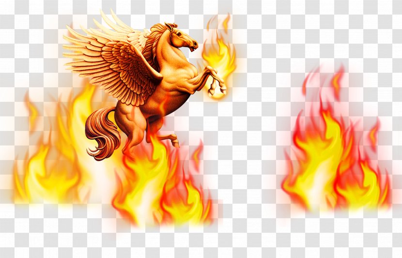 Flame Fire - Pegasus Transparent PNG
