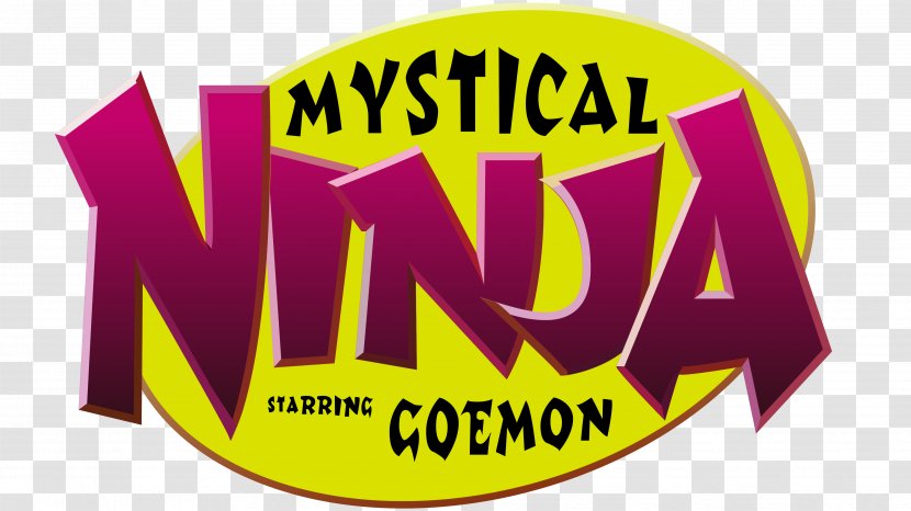 Mystical Ninja Starring Goemon Nintendo 64 Logo Brand Font - Yellow - Robot Circuit Board Transparent PNG