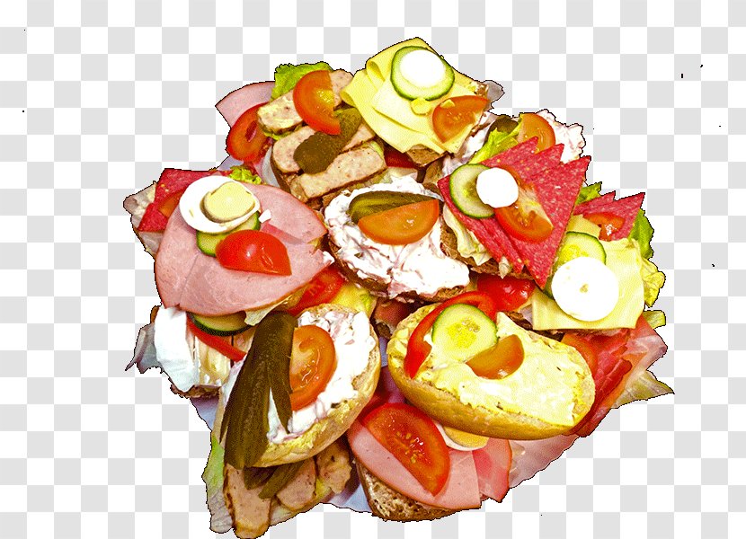 Hors D'oeuvre Canapé Baguette Small Bread Bakery - Vegetarian Food Transparent PNG