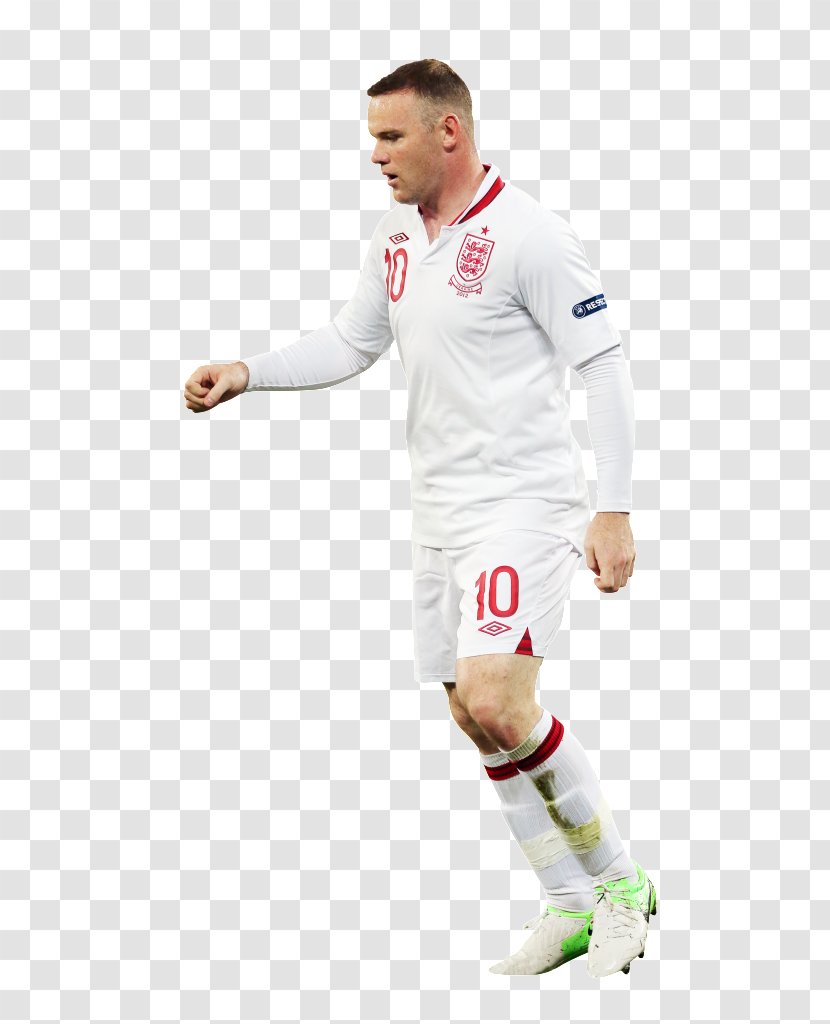 Wayne Rooney England National Football Team Jersey Manchester United F.C. Sport - Sleeve Transparent PNG