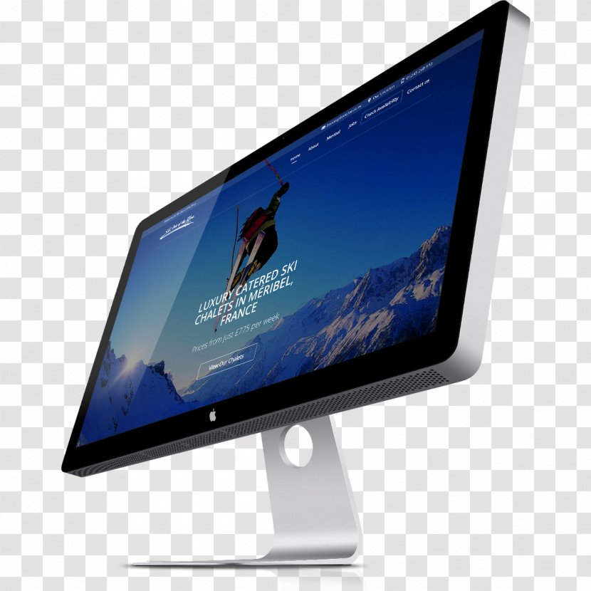 Computer Monitors Display Device Apple Thunderbolt Desktop Computers Output - Led Backlit Lcd Transparent PNG