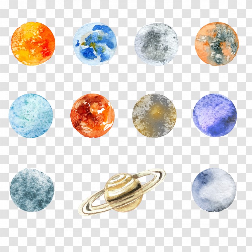 The Nine Planets Poster - Planet Transparent PNG