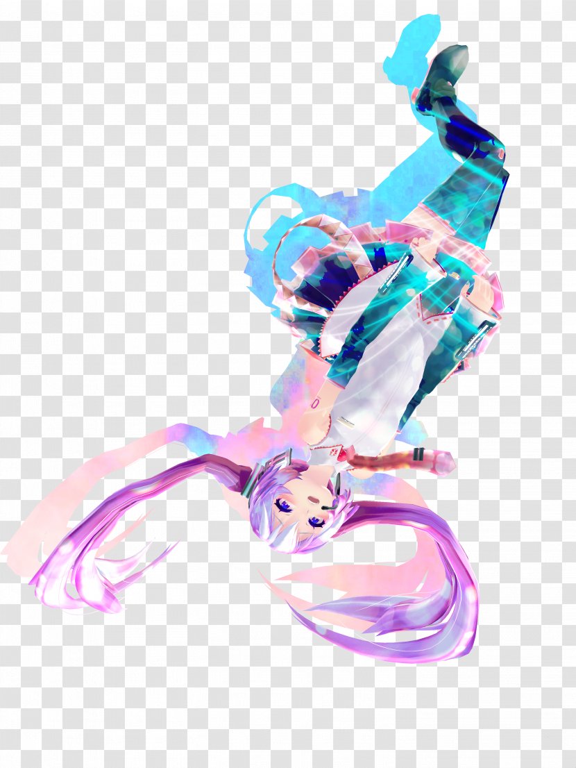 MikuMikuDance Hatsune Miku DeviantArt Drawing - Purple Transparent PNG