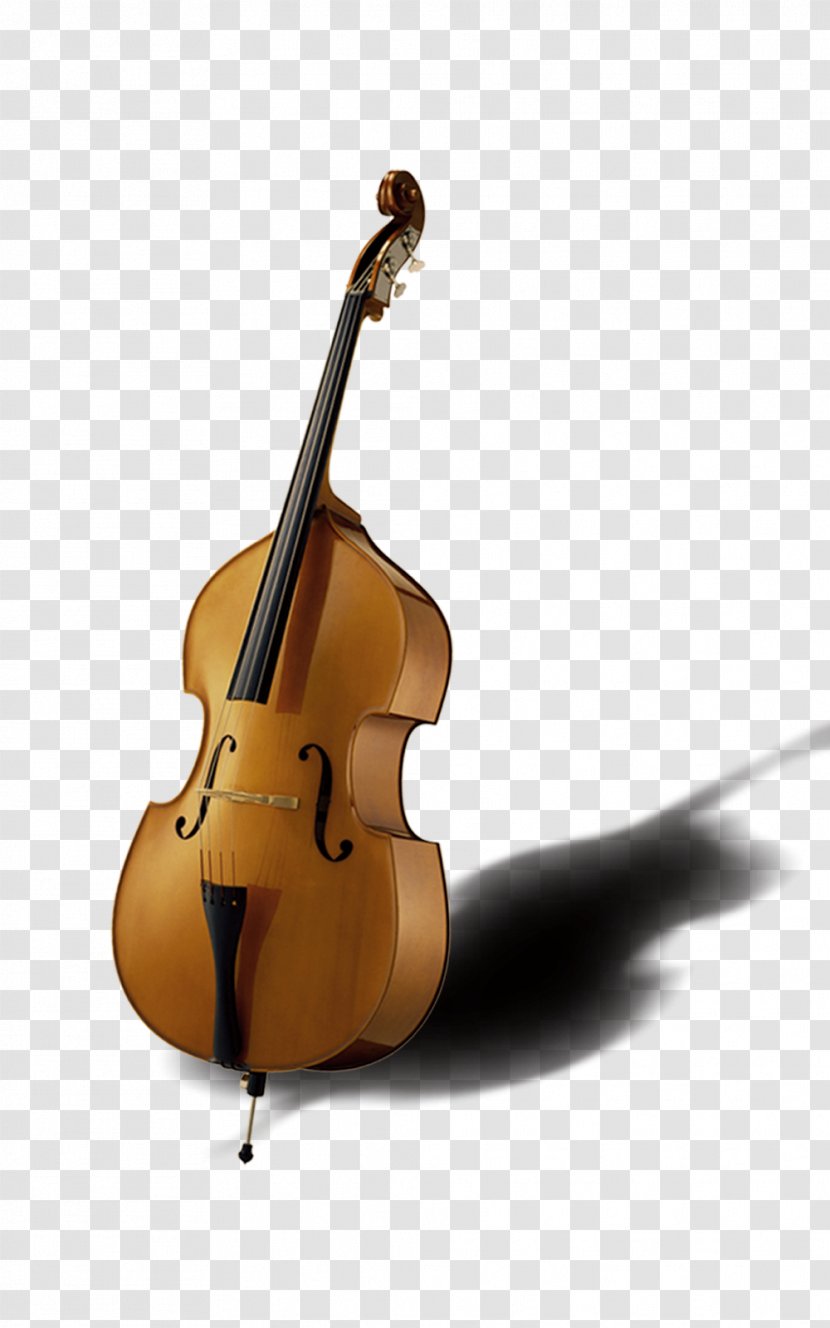 Bass Violin Musical Instrument String - Silhouette - Instruments Transparent PNG