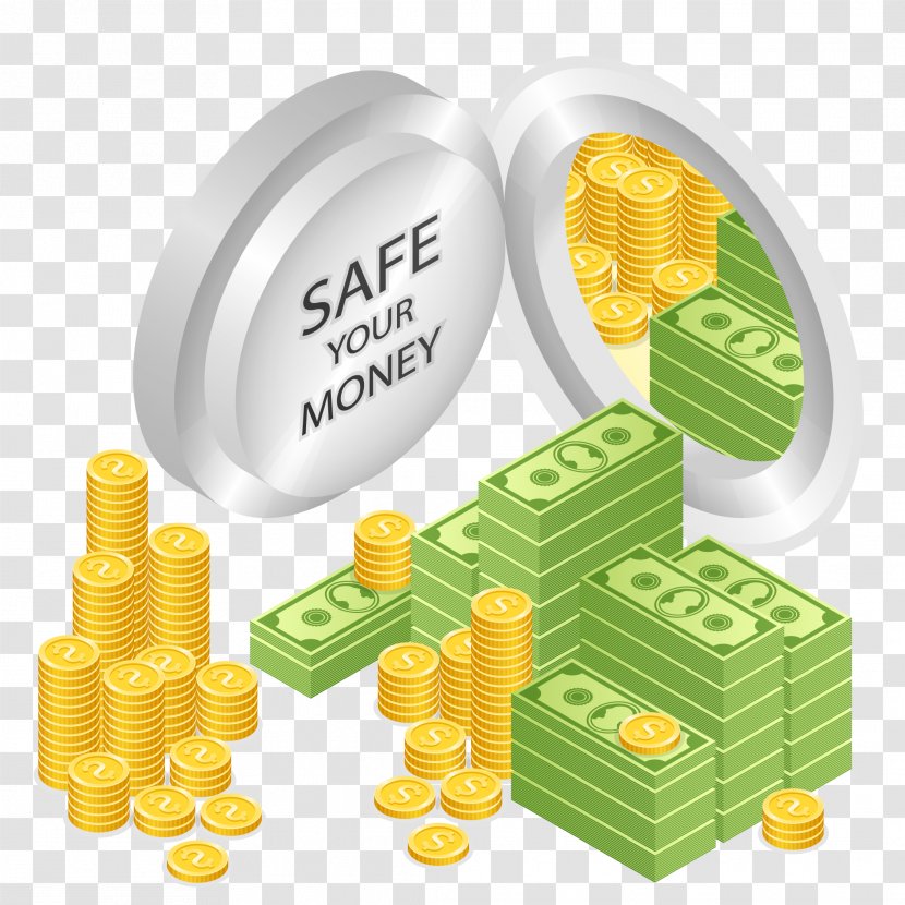 Money Safe Deposit Box Banknote Piggy Bank - Vector Safes And Transparent PNG