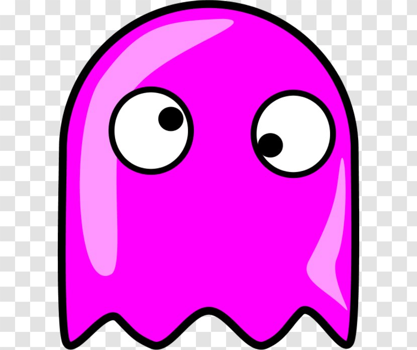 Ms. Pac-Man 2: The New Adventures Games Space Invaders - Magenta - Pink Ghost Cliparts Transparent PNG