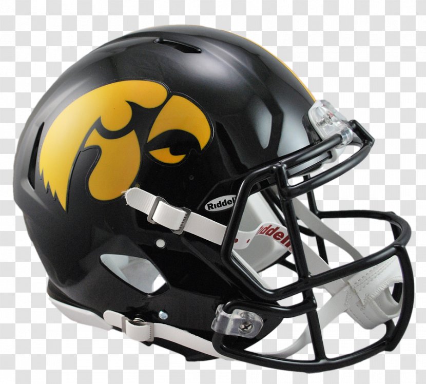 Iowa Hawkeyes Football Michigan Wolverines University Of American Helmets Riddell - Batting Helmet Transparent PNG