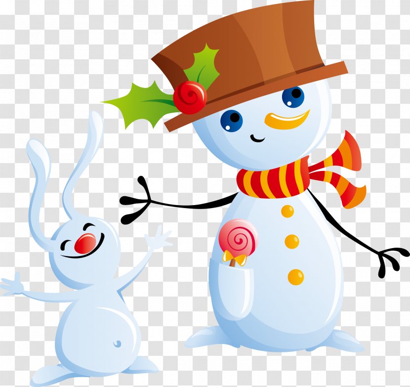 Snowman Download - Drawing - Christmas Vector Material Transparent PNG
